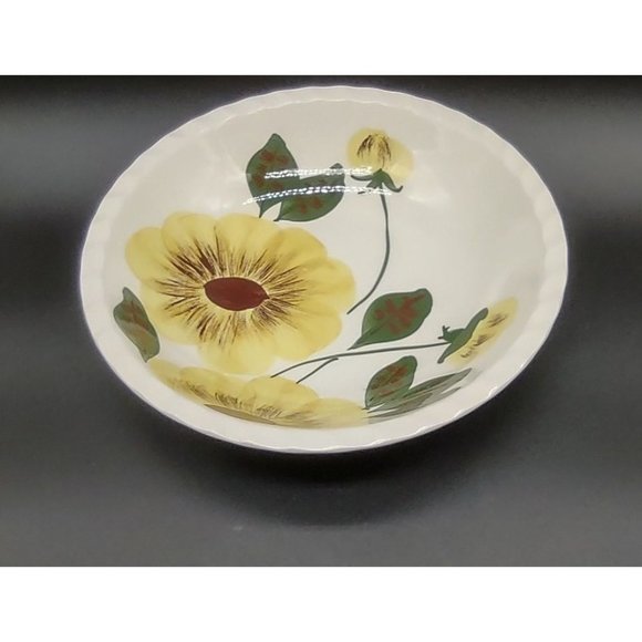 Blue Ridge Pottery Serving Bowl Freedom Pattern Hand Painted USA - Picture 4 of 6